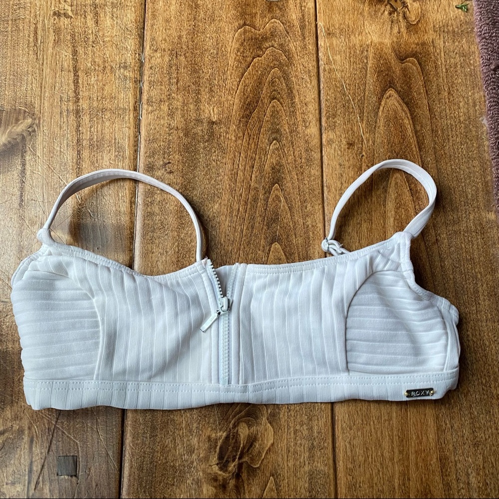 Roxy White Bikini Top